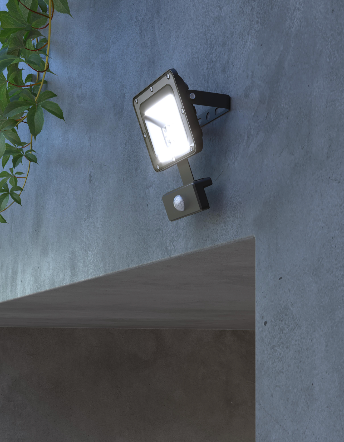 LED floodlight 20W CCT – Outdoor lighting – 15 × 10 × 2.5 cm