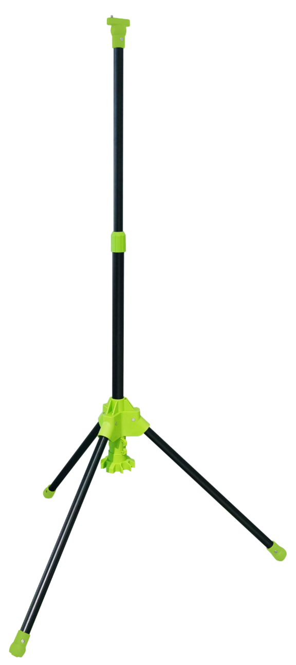 Universal multifunctional tripod for LED projectors – height adjustable from 1.53 m to 3 m, green-black