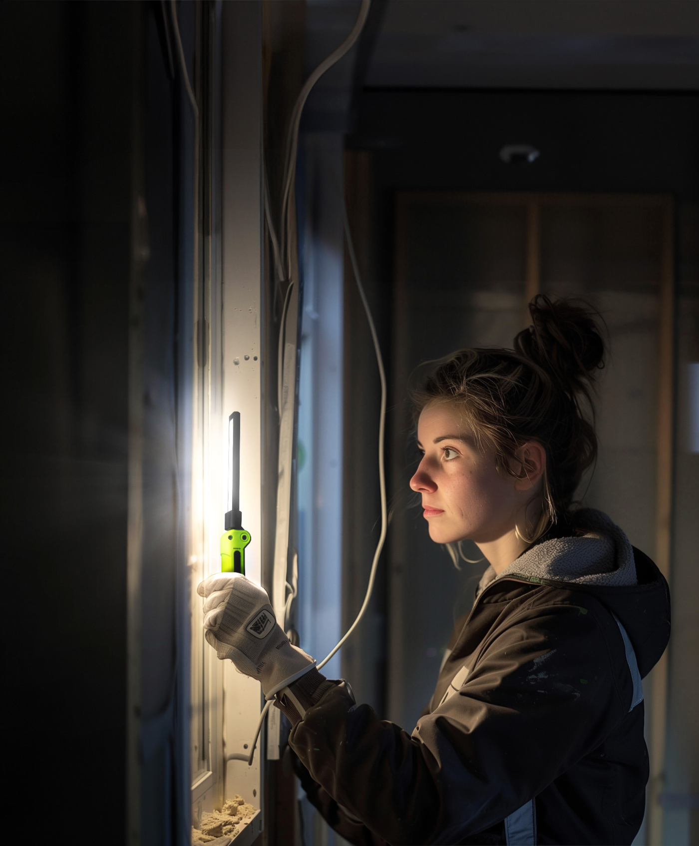 Compact LED workshop spotlight 500 lm – 6 W – foldable with UV light