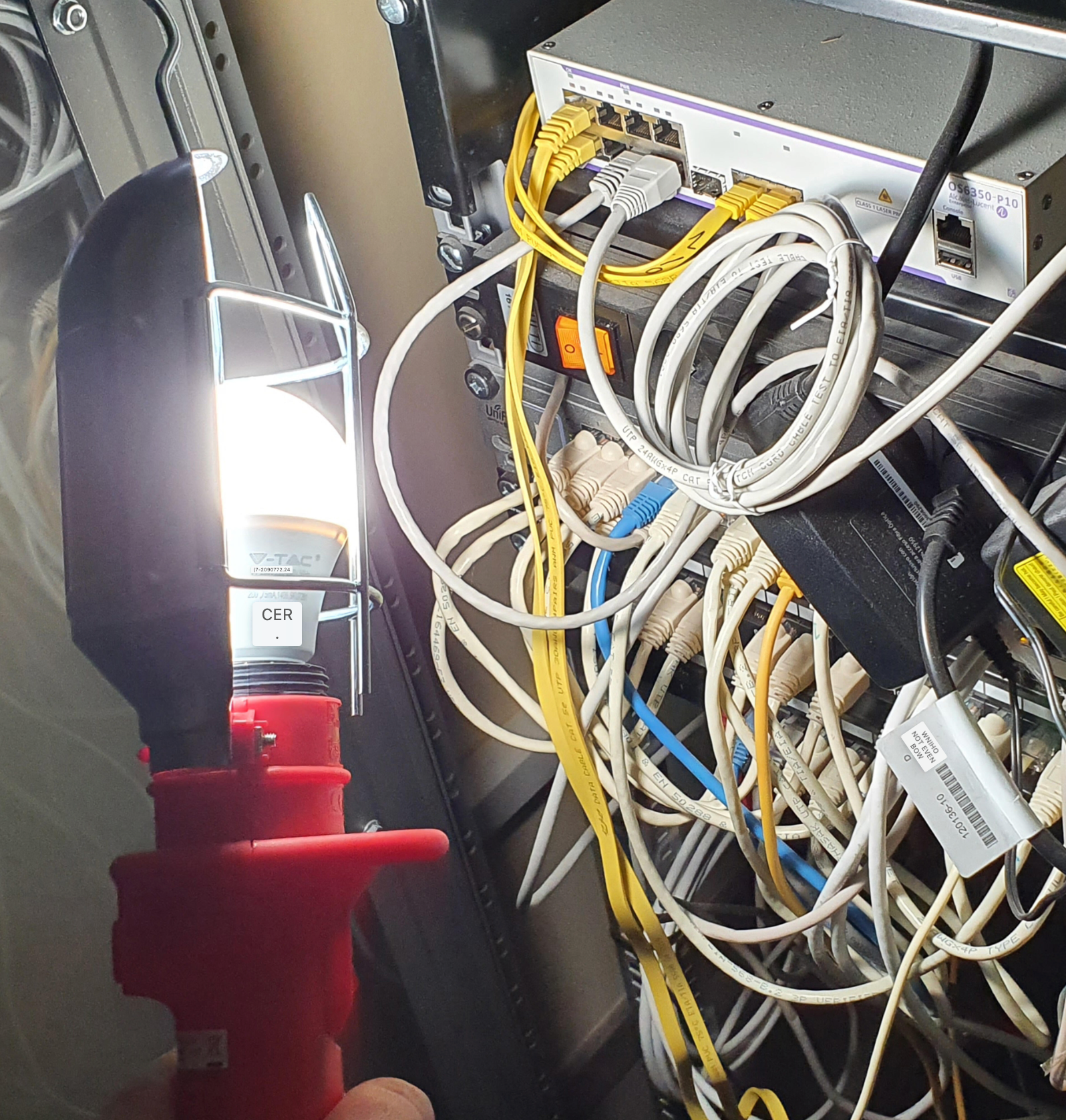 Mobile workshop spotlight 60 W with switch & power cable