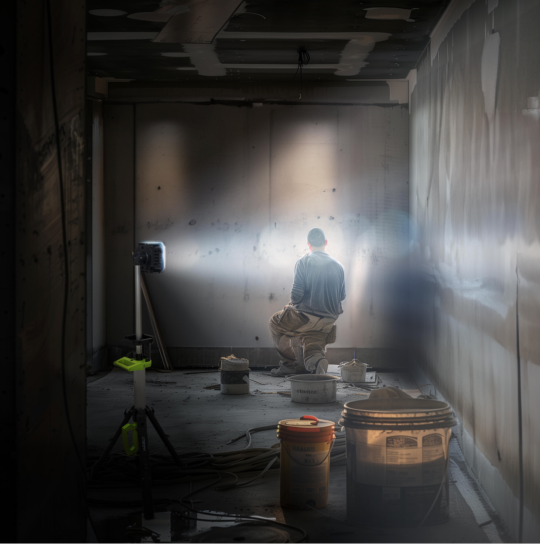 20W LED work light with tripod – 6500K – IP44