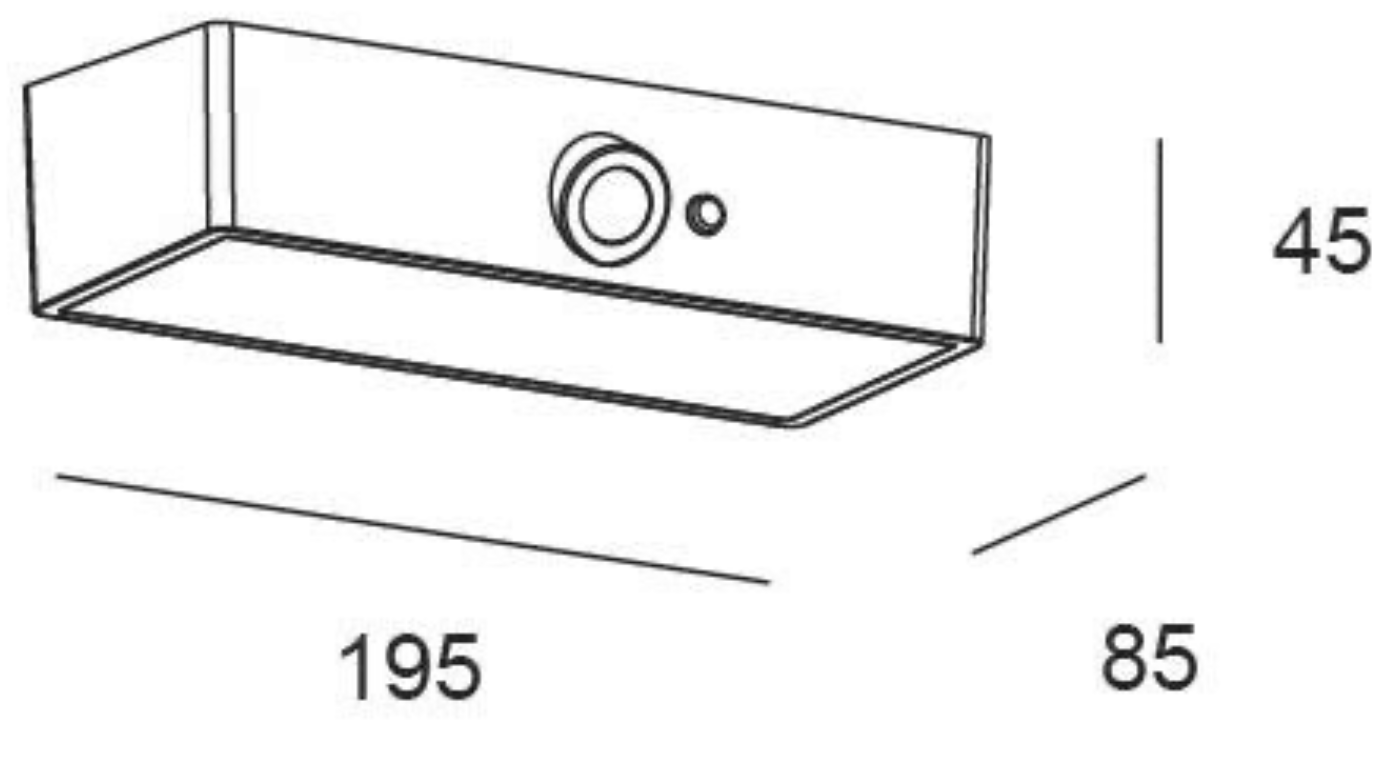 Leda 6.5W solar wall light – Neutral white (4,000K) – 960lm – IP54 – Black