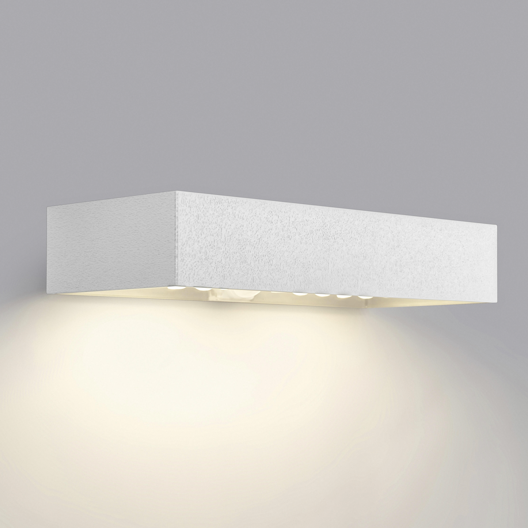 Ara 8.7W solar wall light – neutral white (4,000K) – 900lm – IP65 – white