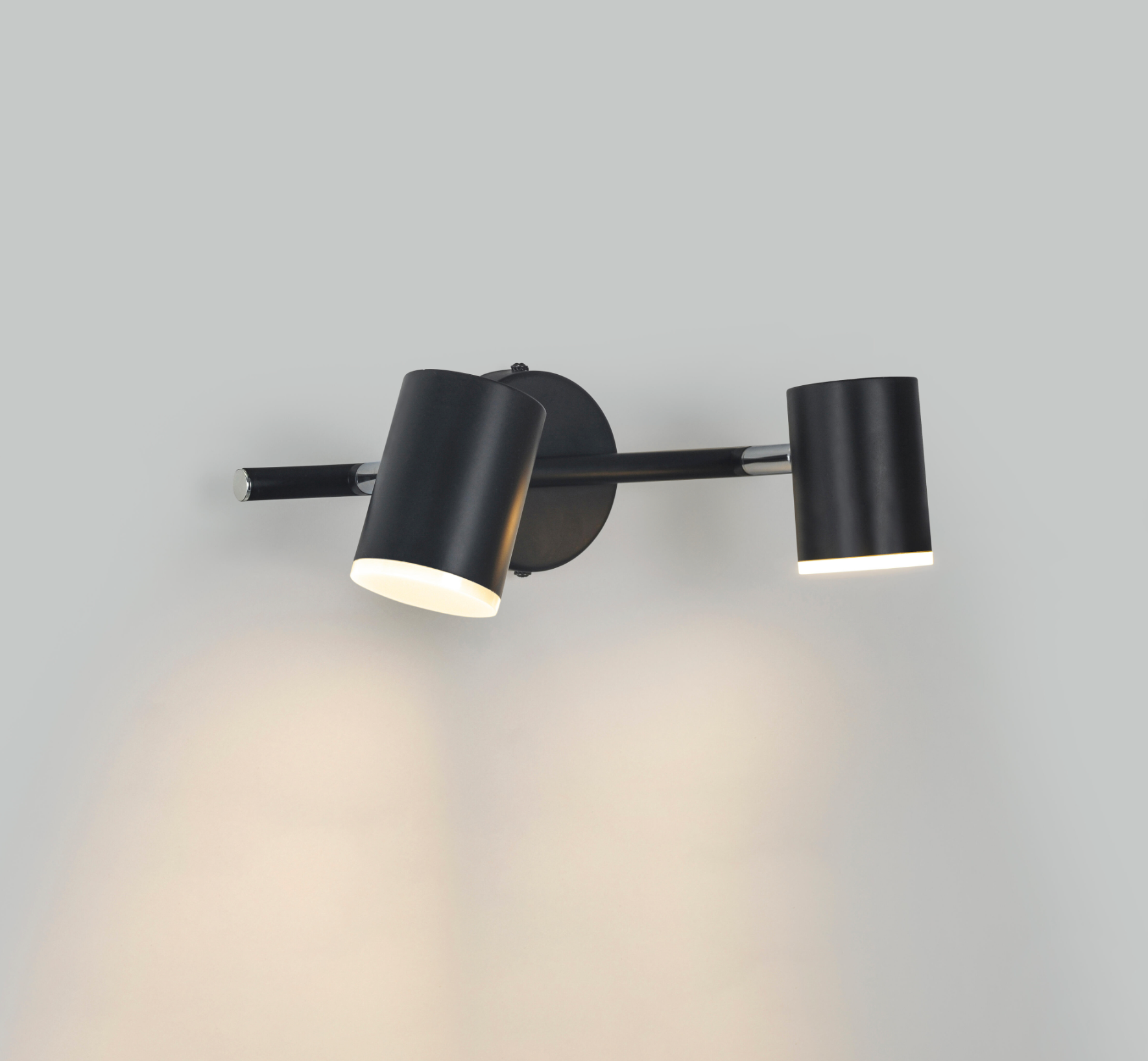 2-bulb LED spotlight “Artic” – 11.4 W – Neutral white – Black – IP20 – Ø 9 × 30 × 8 cm