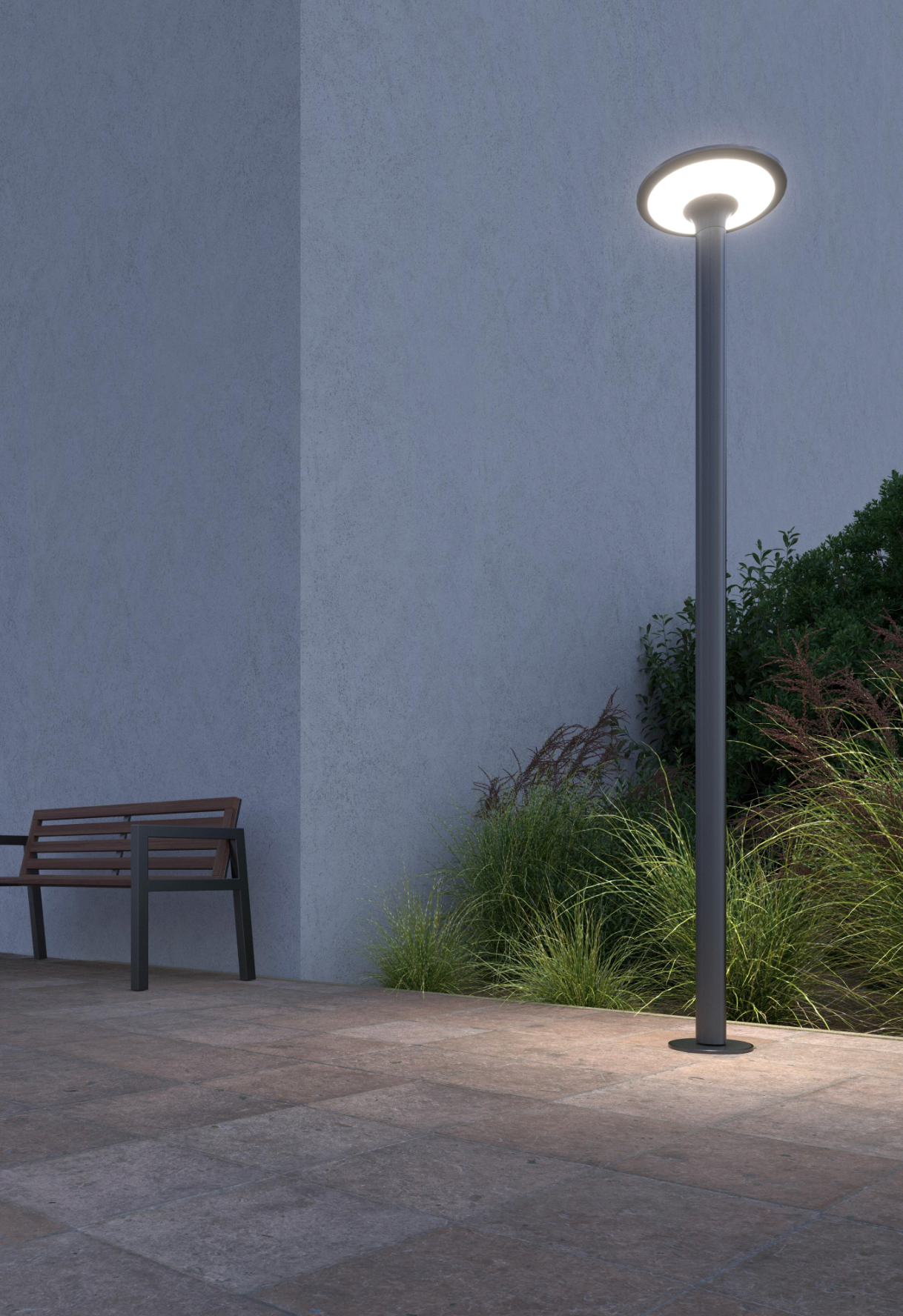 Solar‑Straßenleuchte 20 W – Kaltweiß (6 000 K) – 2 300 l m – IP65 – Schwarz