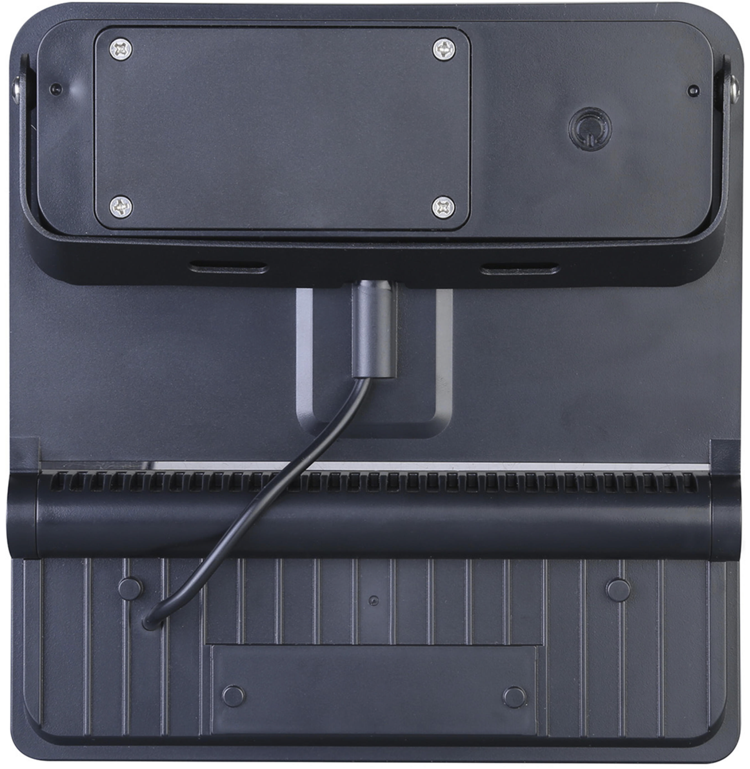 Solar floodlight 12 W – neutral white (4000 K) – with motion detector – black