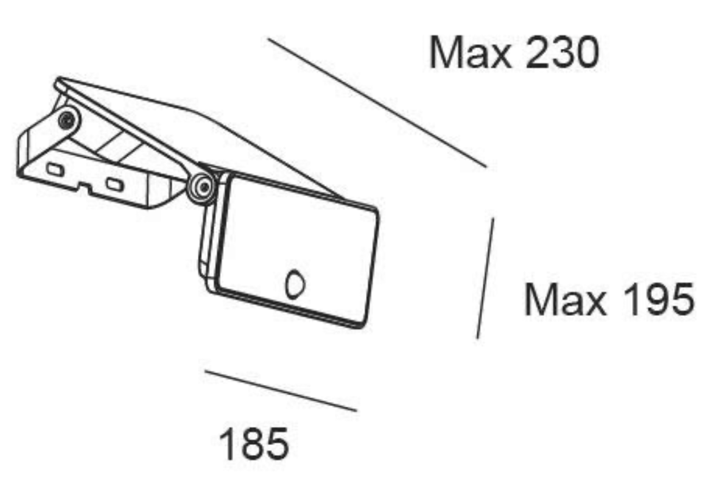 Solar floodlight 12 W – neutral white (4000 K) – with motion detector – black