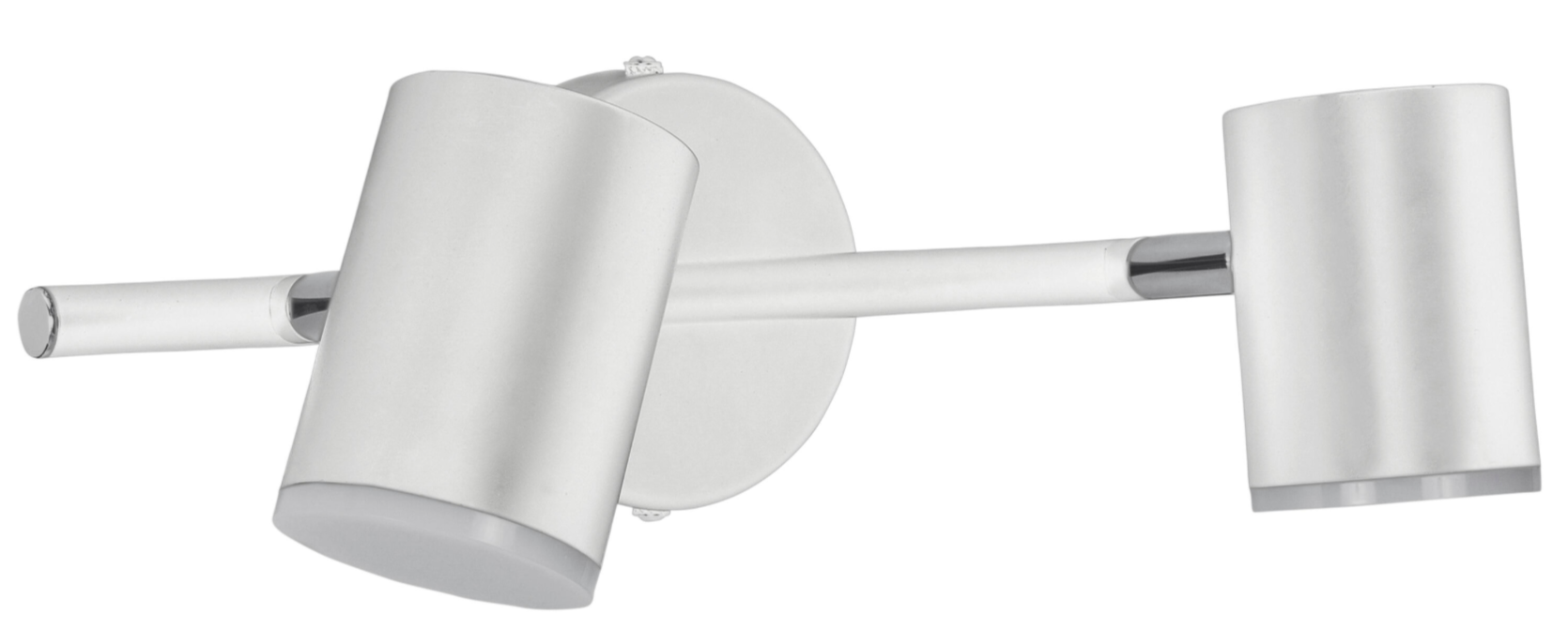 2-light LED spotlight “Artic” – 11.4 W – Neutral white – White – IP20 – Ø 9 × 30 × 8 cm