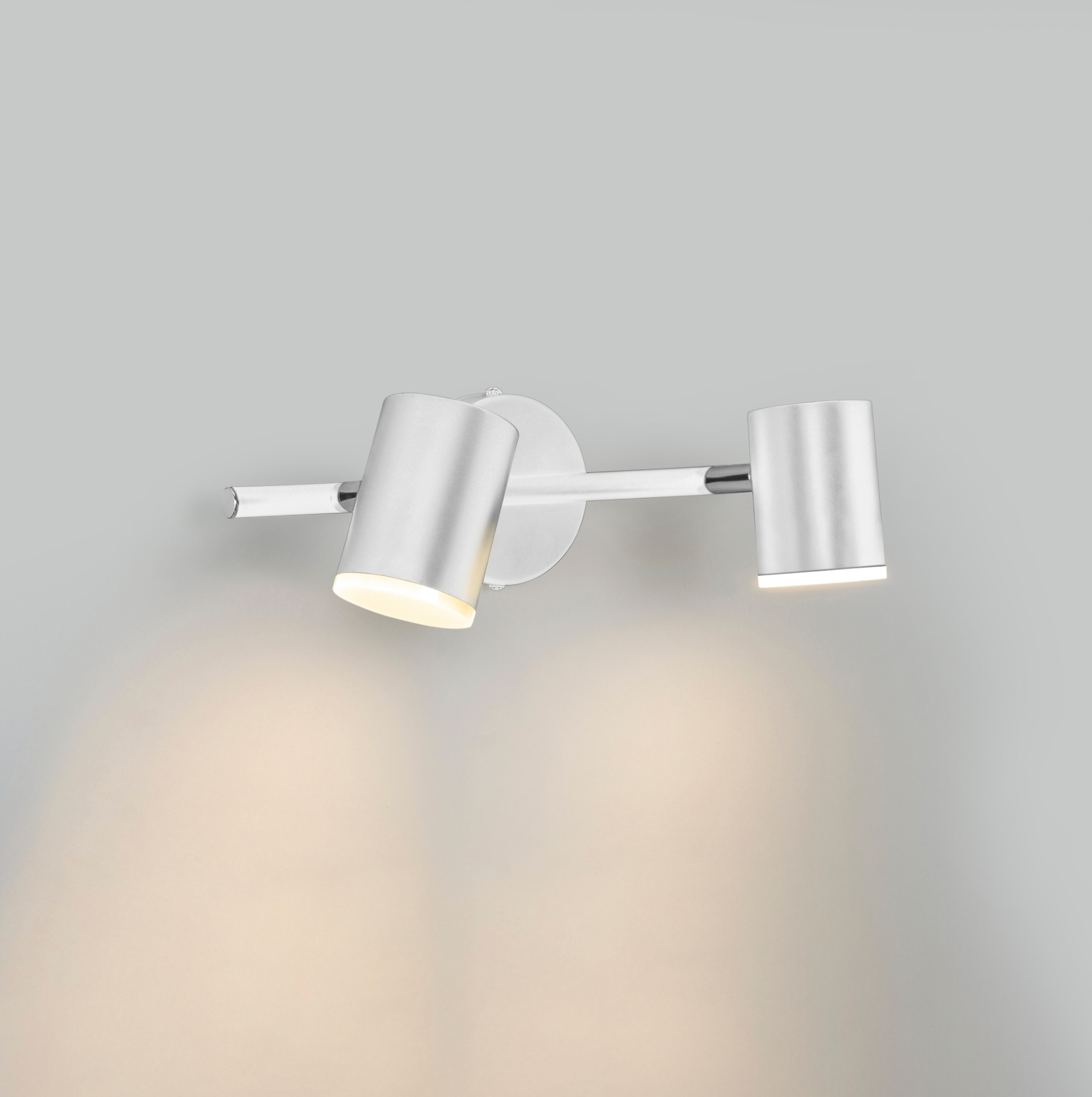 2-light LED spotlight “Artic” – 11.4 W – Neutral white – White – IP20 – Ø 9 × 30 × 8 cm