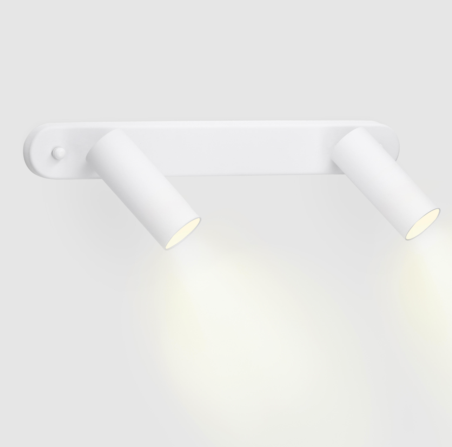 2-bulb LED spotlight “Logos” – 8.4 W – Neutral white – White – IP20 – Dimensions 36.5 × 5.5 × 15.6 cm