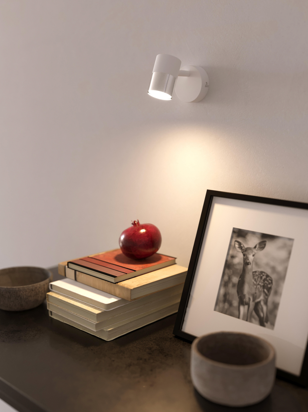 Single-bulb LED spotlight Cloc – GU10 – IP20 – White