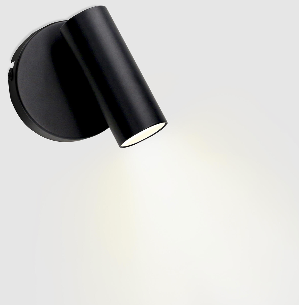 Single-beam LED spotlight “Logos” – 3.7 W – Neutral white – IP20 – Black