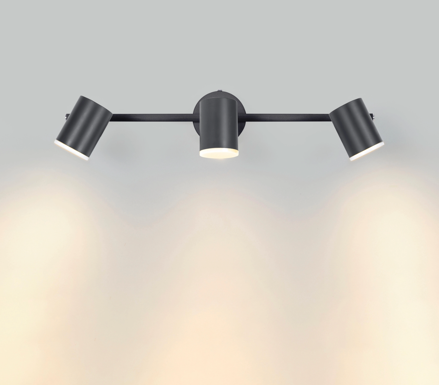 3-light LED spotlight Artic – 17.1 W – Neutral white – IP20 – Black