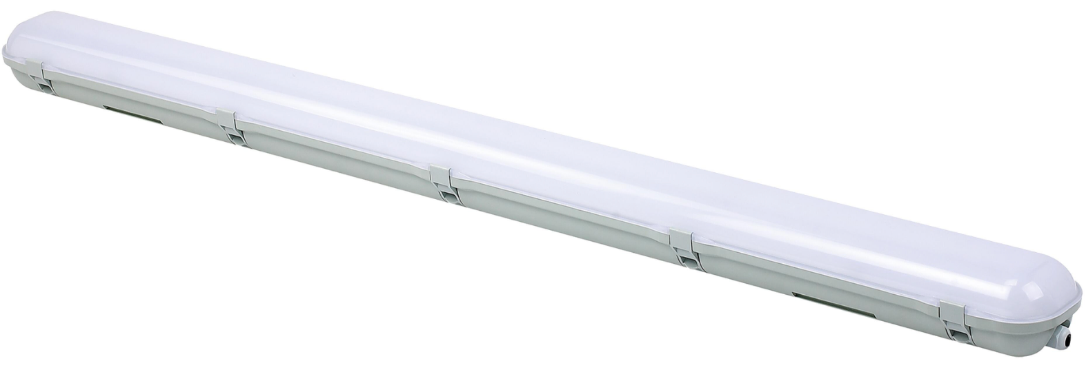 LED damp-proof luminaire 120 cm – 40 W, cool white, with battery emergency light IP65