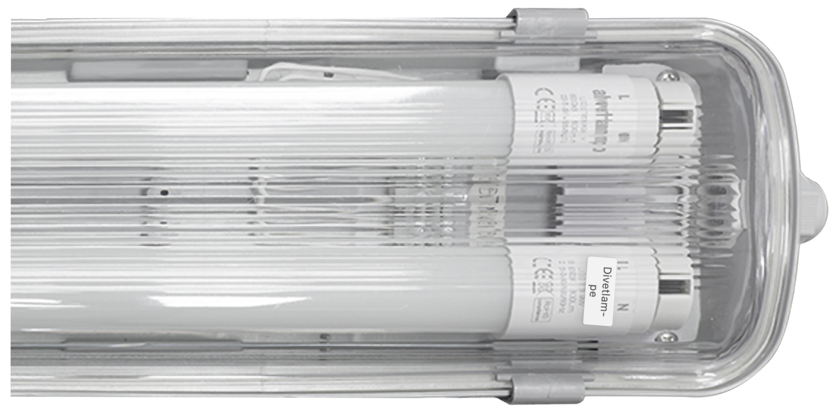 LED tray light 120 cm 2×20 W cool white IP65