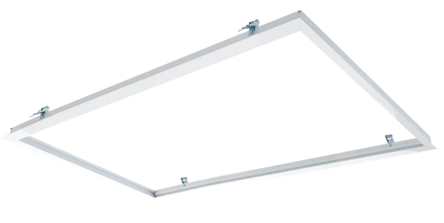 Kit for recessed frame for LED panel 120×60 cm – aluminum frame with mounting hardware