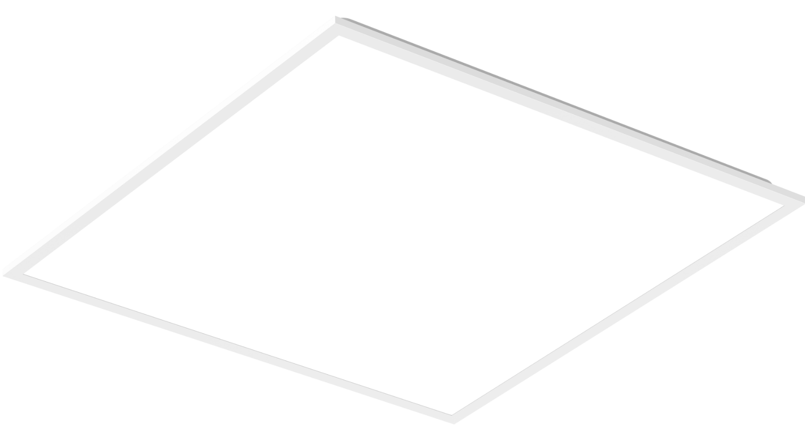 Recessed LED panel 60×60 cm – 29.5 W, cool light