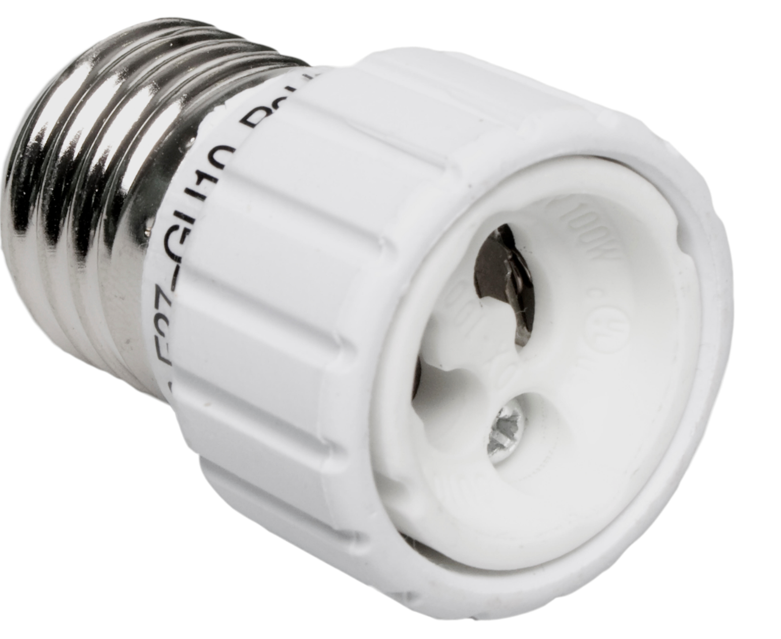Adapter E27 → GU10 – White, 2 A, 250 V