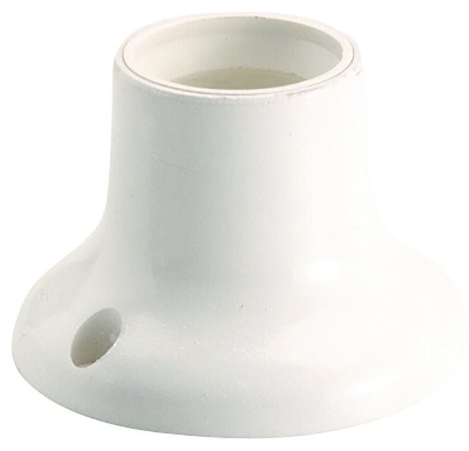 Socket adapter E27 – White, 4 A, 250 V, with M10 thread