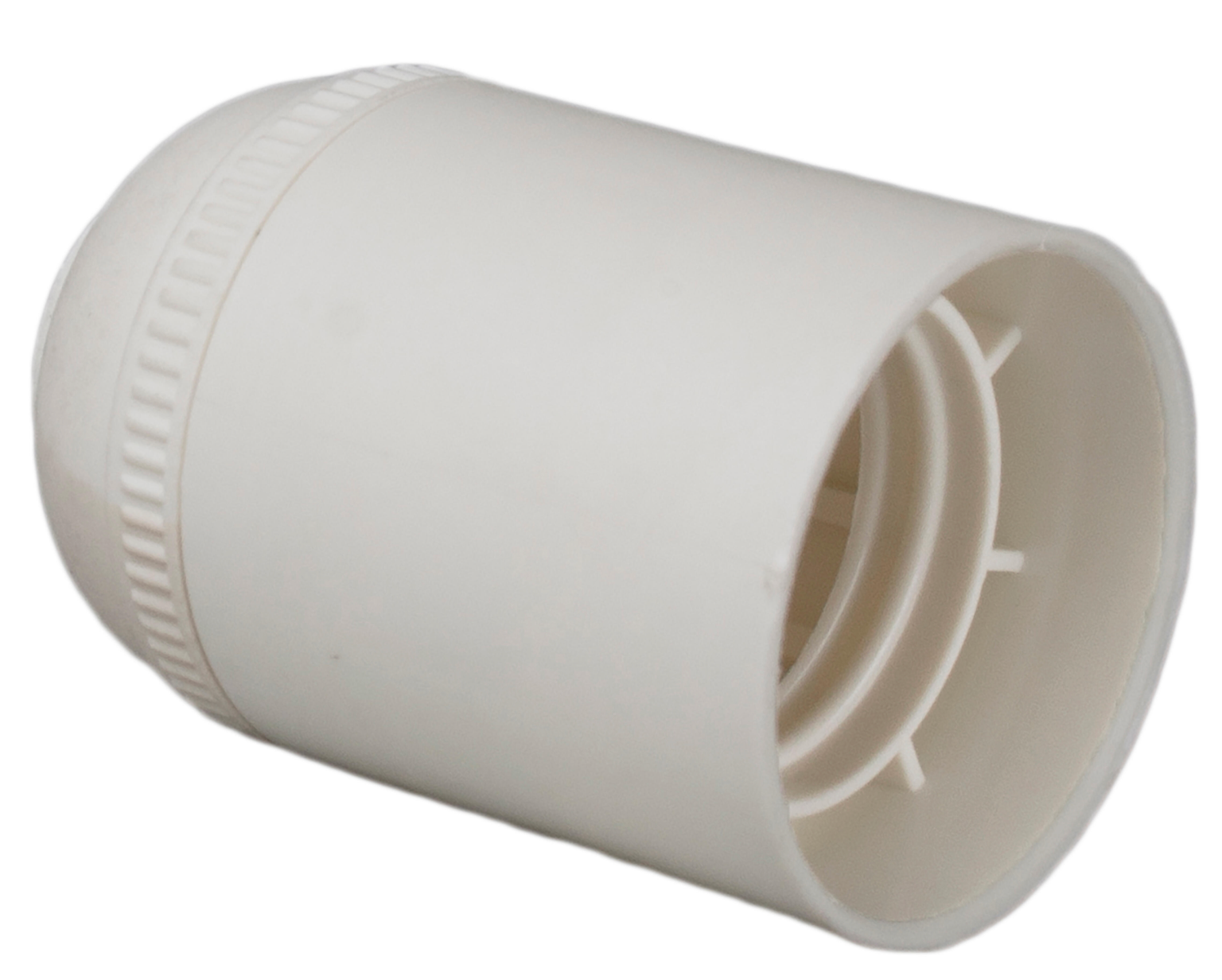 Socket adapter E27 – White, 4 A, 150 V, with M10 thread