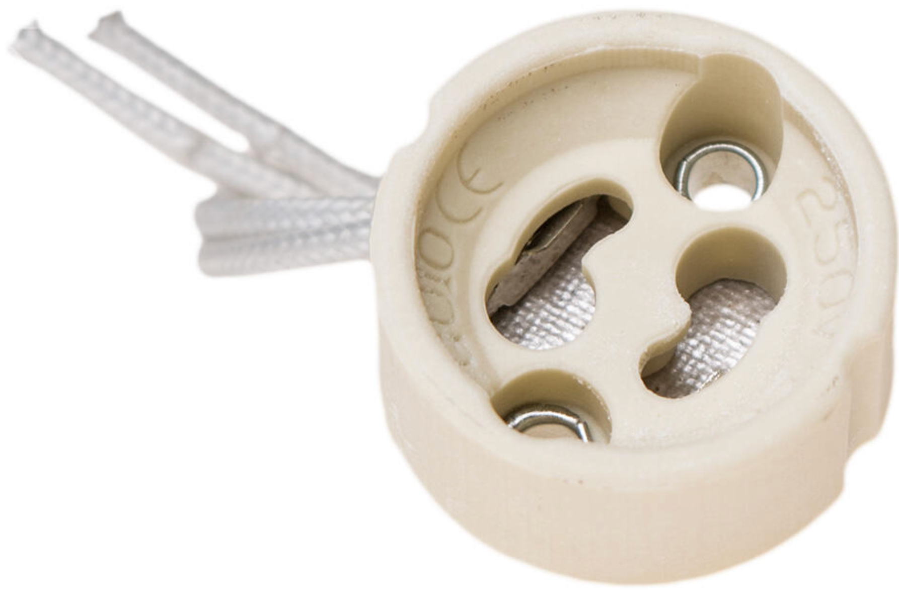 GU10 socket adapter – porcelain, 230 V, for indoor use