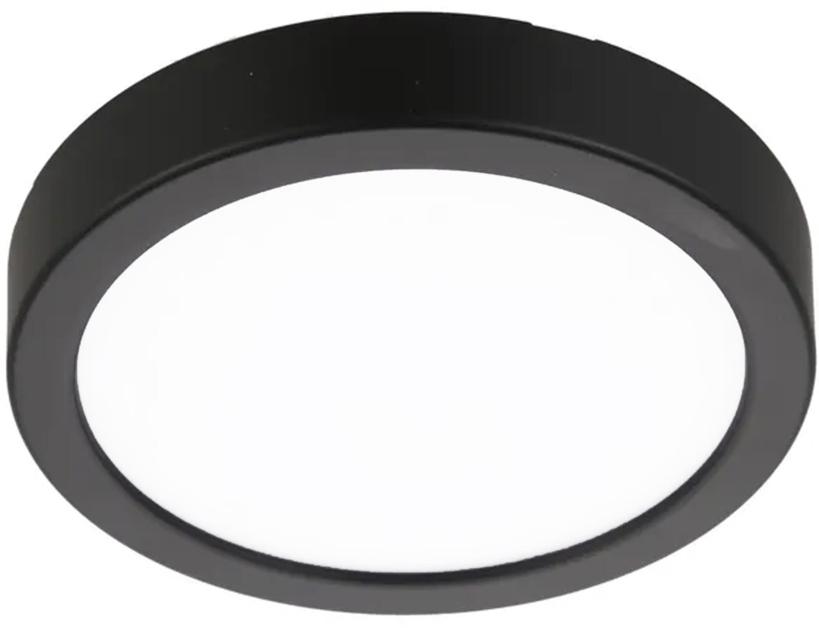 Solar LED Downlight Round – 24W, Black, Ø300mm