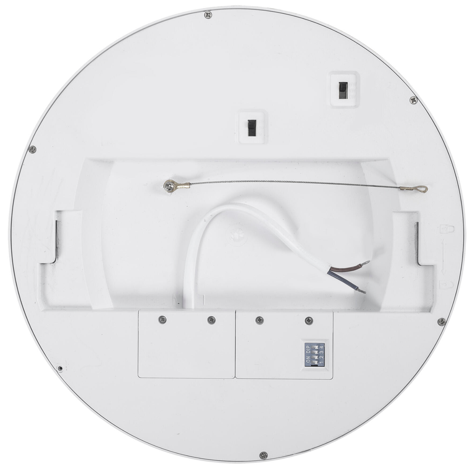 LED recessed/surface-mounted light, round, white, 18 W CCT with motion detector – 2000 lm