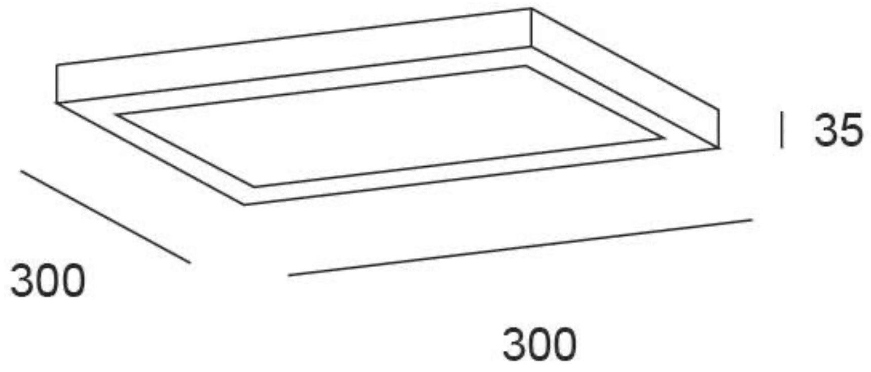 LED surface light, square, black, 24 W – CCT (warm/neutral/cool white), 3240 lm
