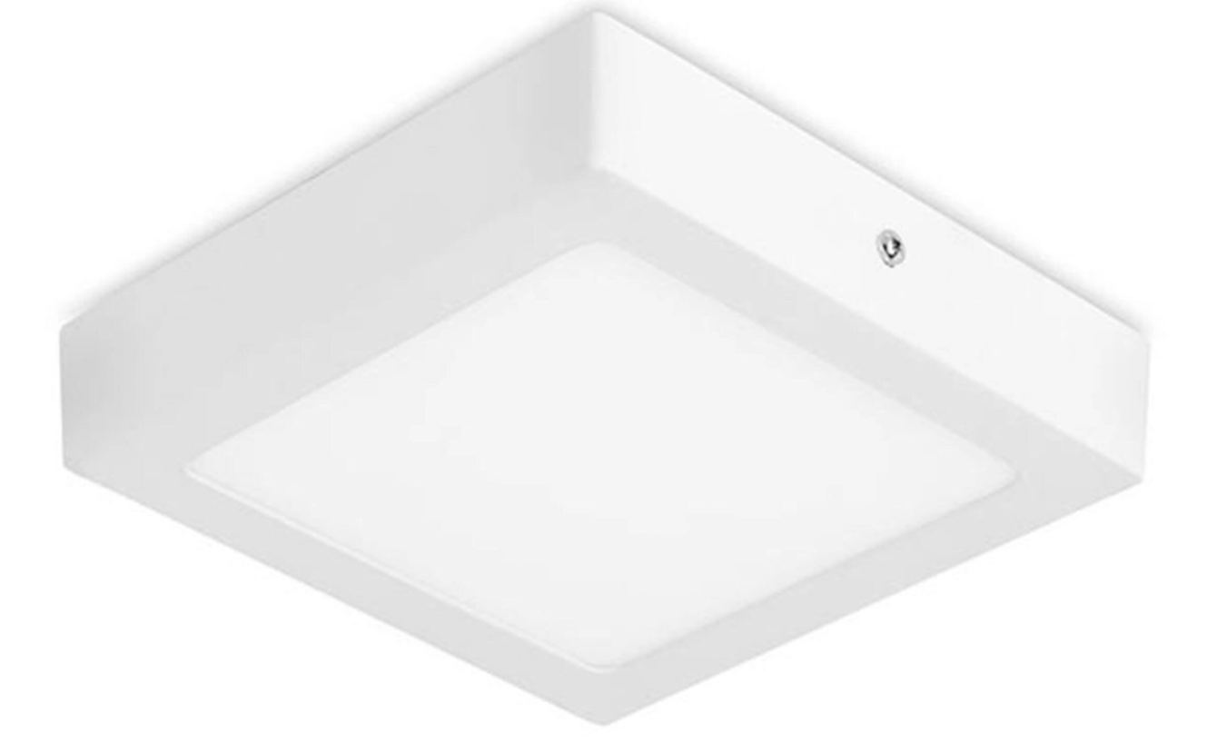LED surface light, square, white, 12 W – CCT (warm/neutral/cool white) – 1620 lm