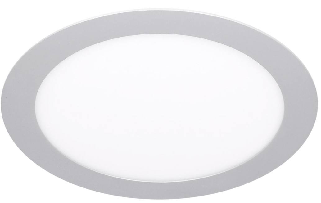 LED recessed light, round, gray, 12 W – CCT (warm/neutral/cool white)