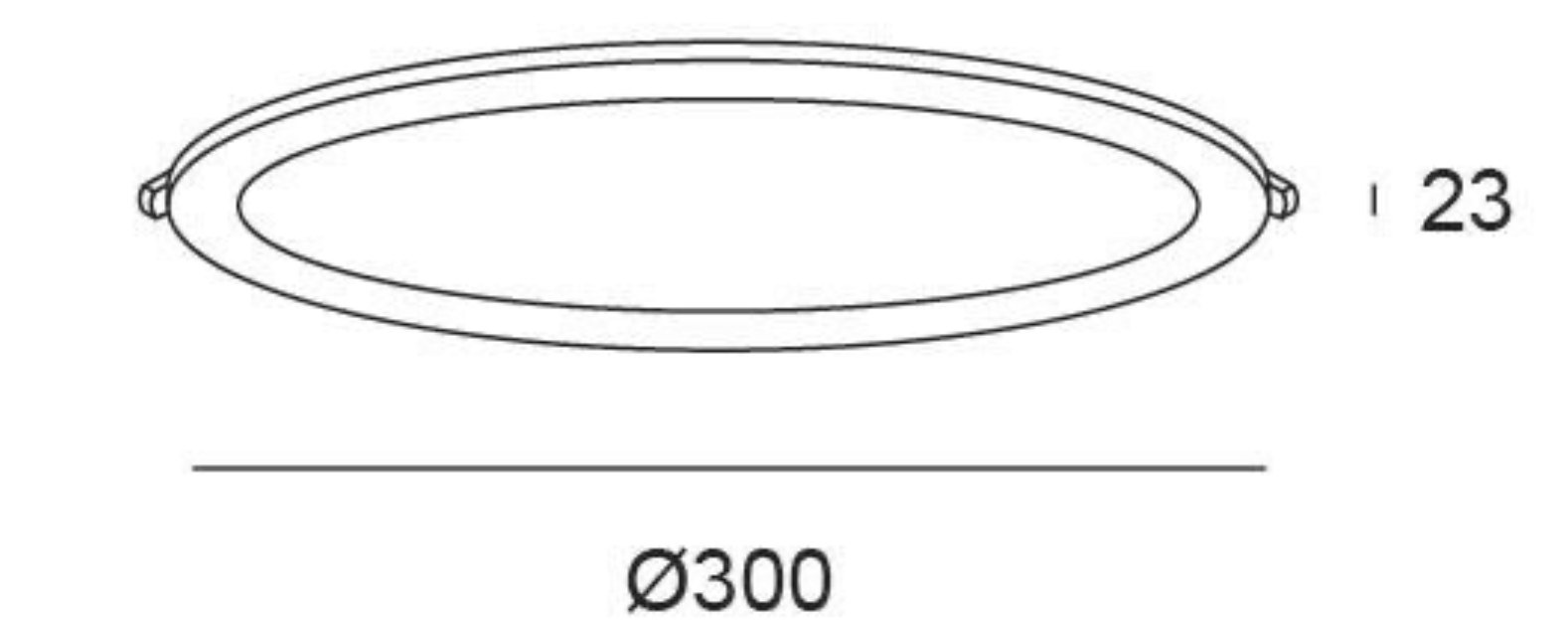 LED recessed light, round, white, 24 W – CCT (warm/neutral/cool white)