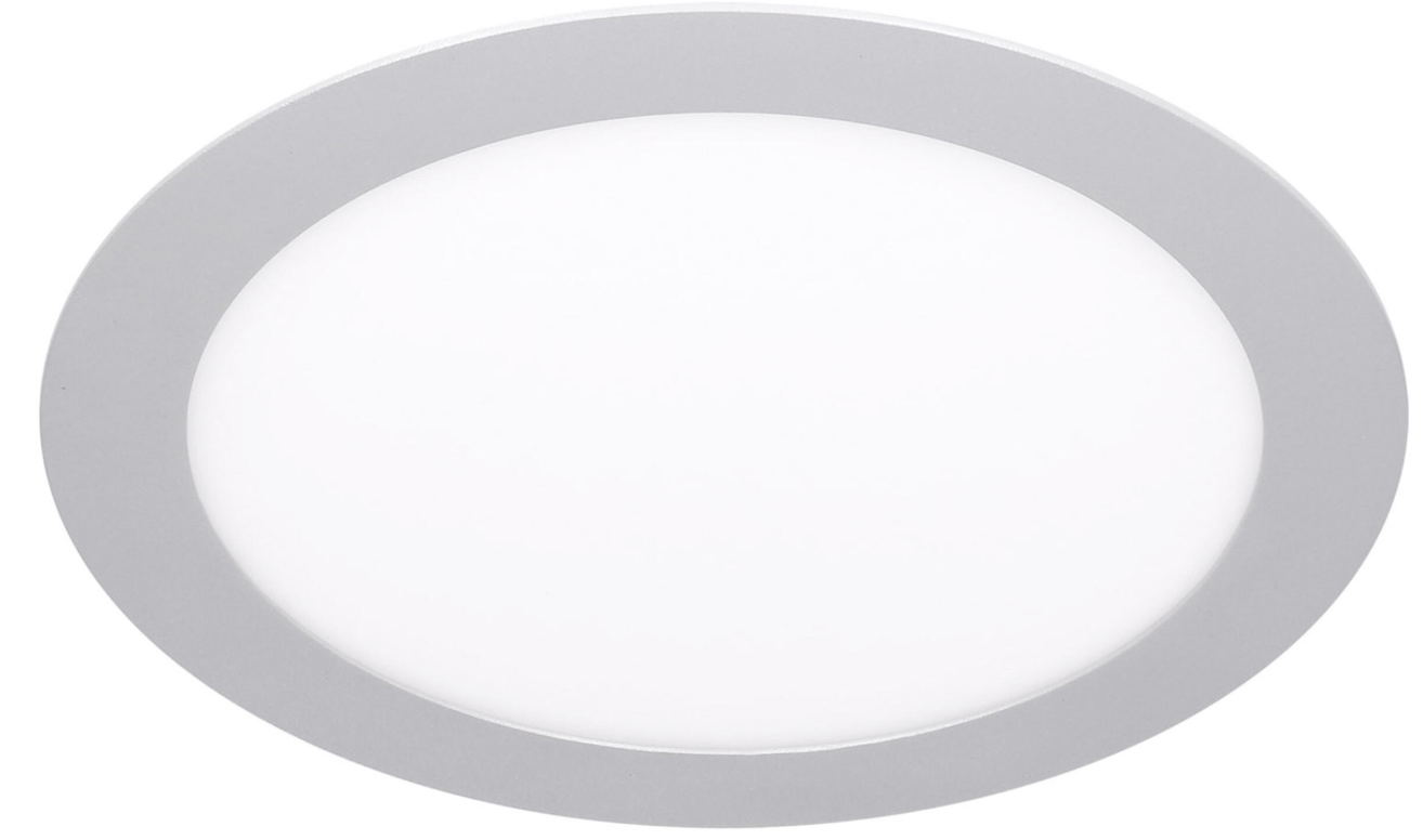 LED recessed light, round, gray, 18 W – CCT