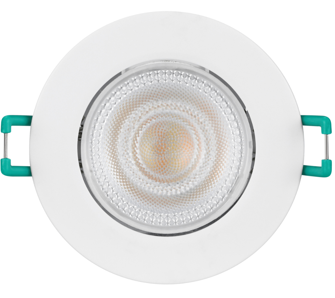 LED recessed spotlight 4.8 W – White – Cool white (6500 K) – IP44 – Swivel / tiltable