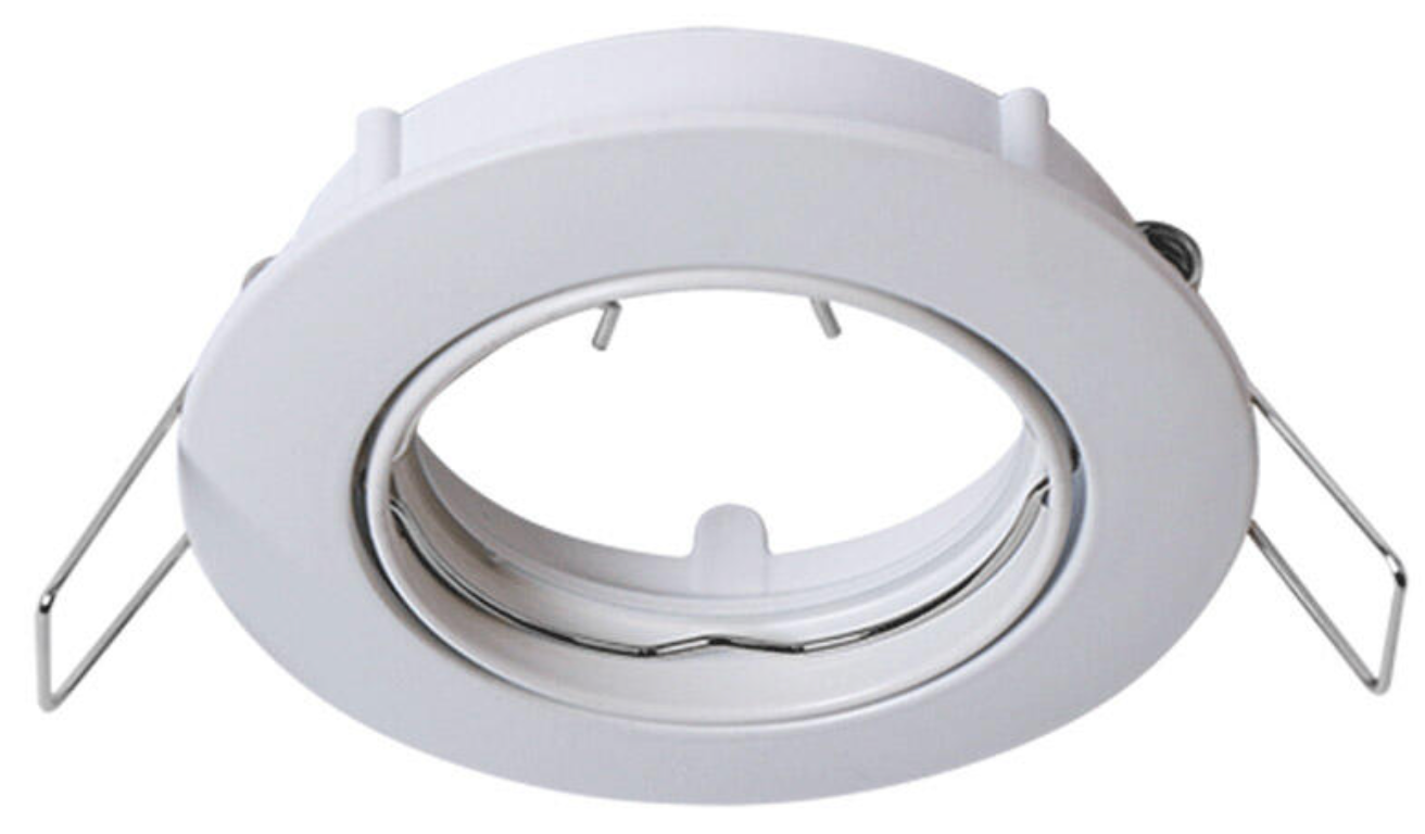 Round swivel mounting ring – White Ø 83 mm GU10 IP20