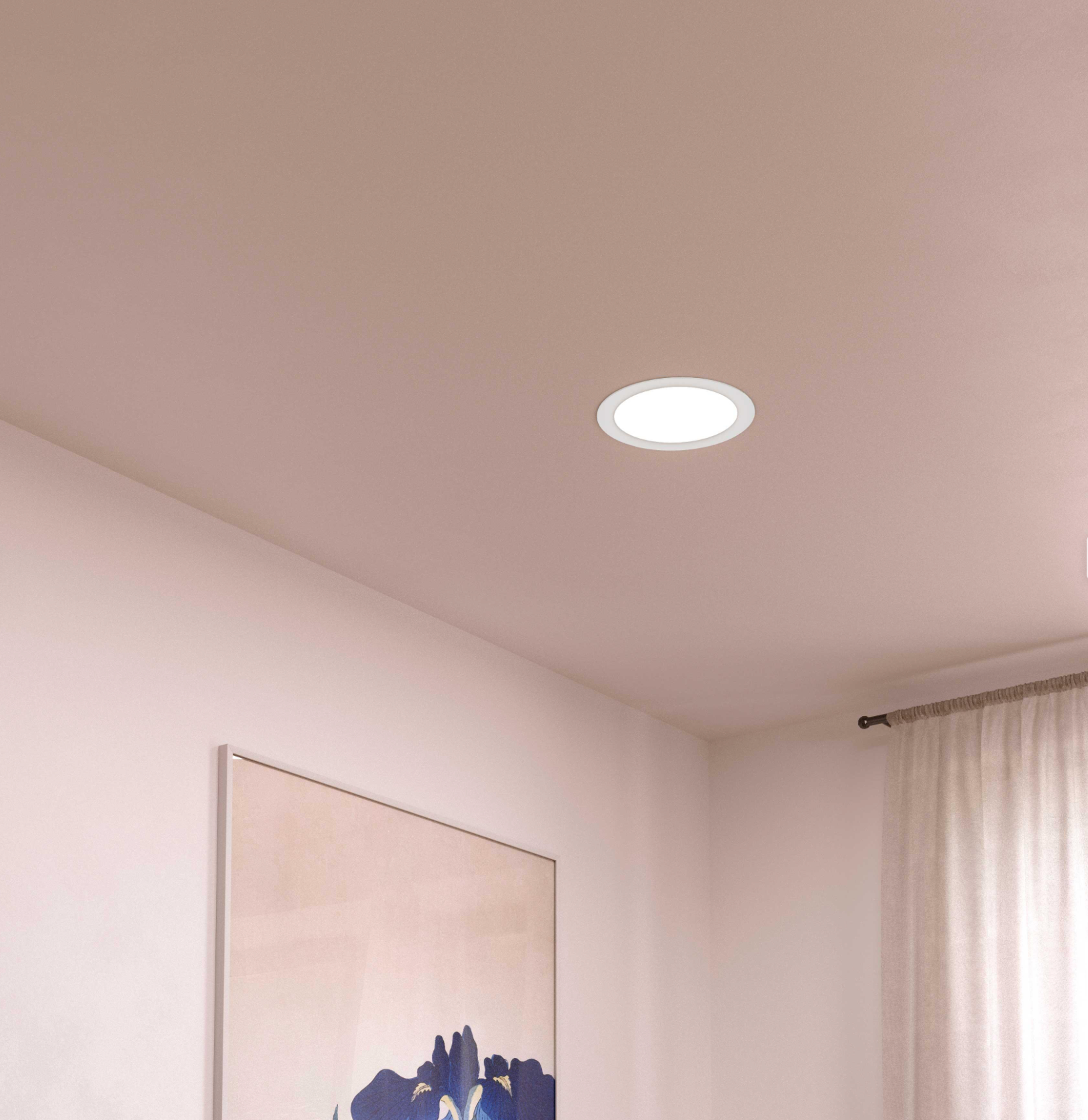 LED recessed light, round, white, 12 W – CCT