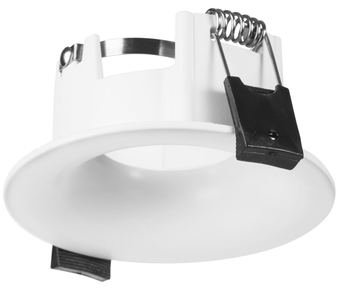 Deep mounting frame (“fijo profundo”) – IP23 – White – Aluminum – Ø 91 mm