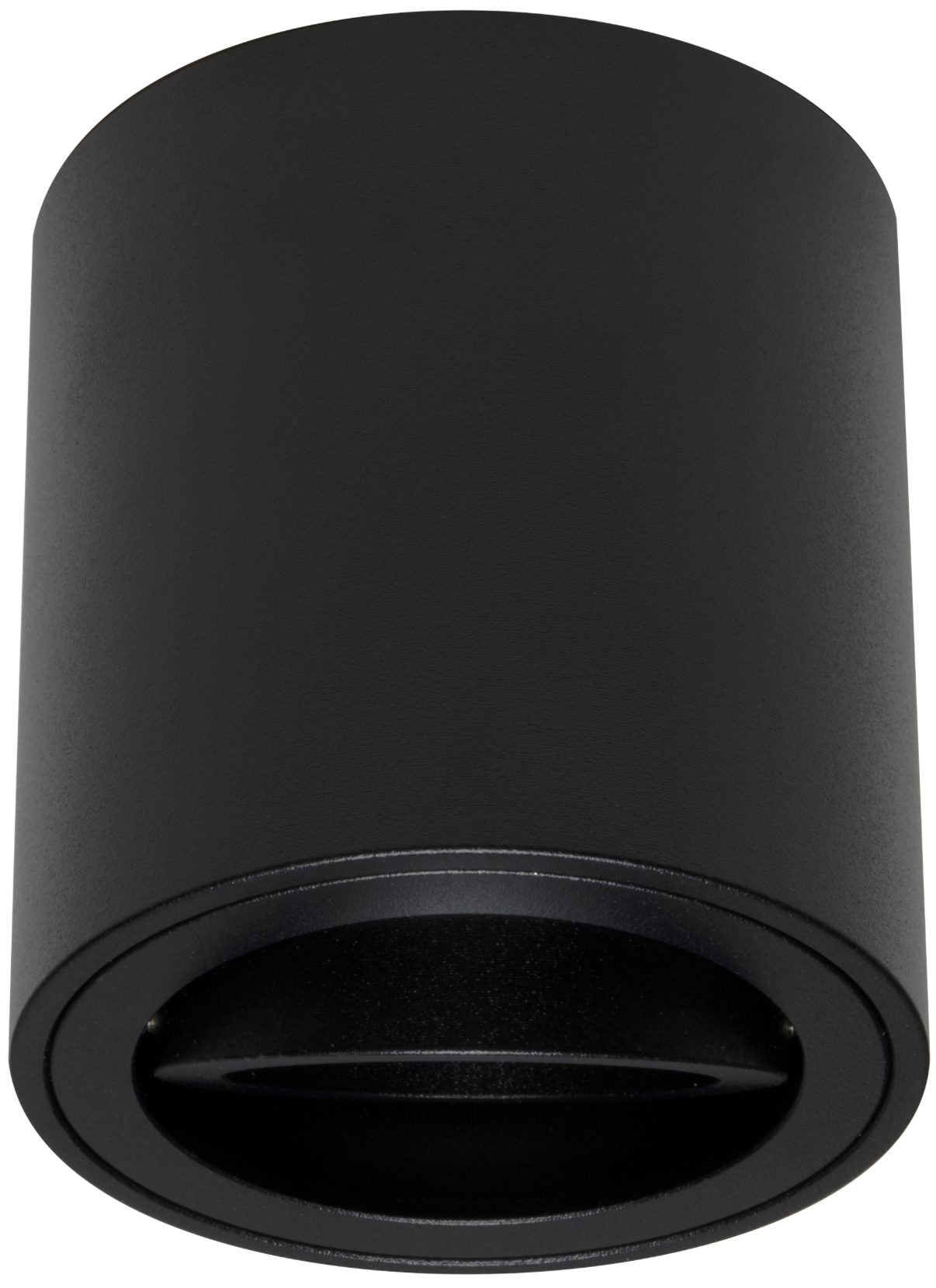 Round surface spotlight frame, swiveling – Ø 80 × 85 mm, matte black