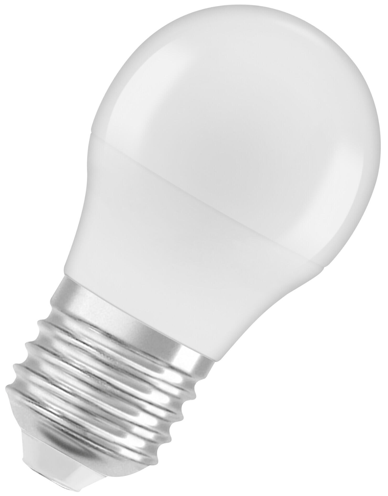 LED bulb E27 4.9 W – 470 lm – Warm white (2,700 K) – Energy class F