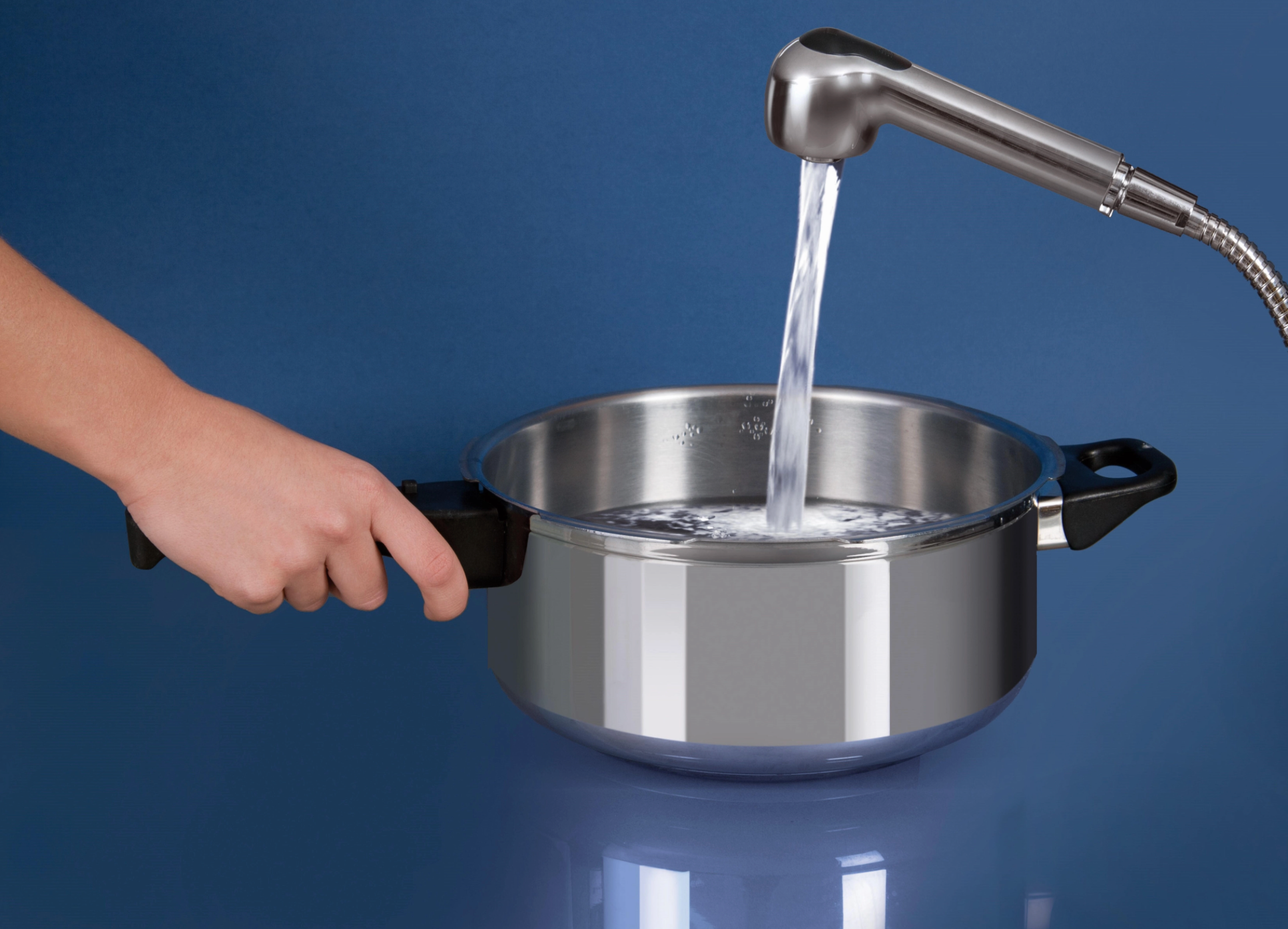 Replacement handle for pull-out kitchen faucet – chrome-plated / ABS