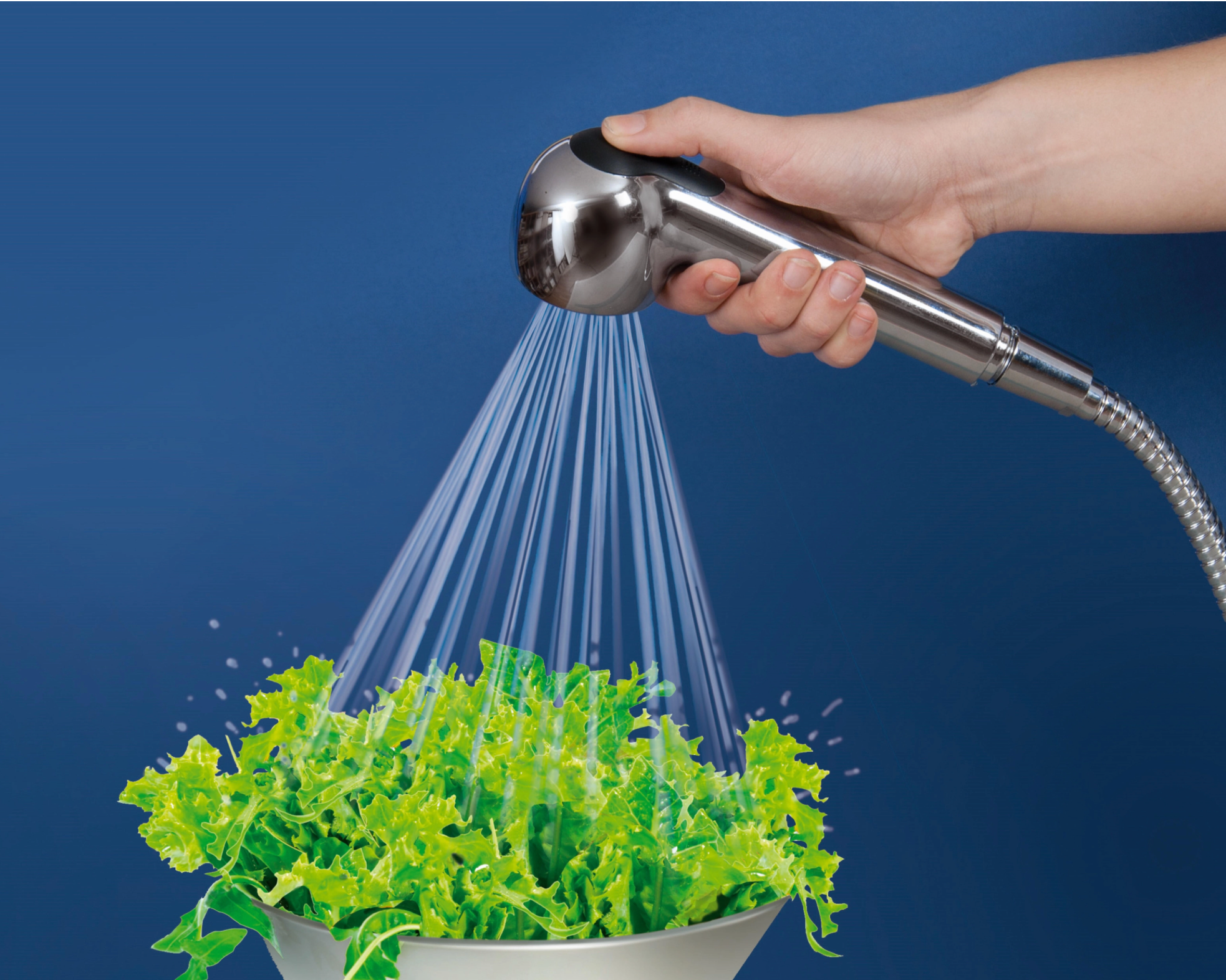 Replacement handle for pull-out kitchen faucet – chrome-plated / ABS