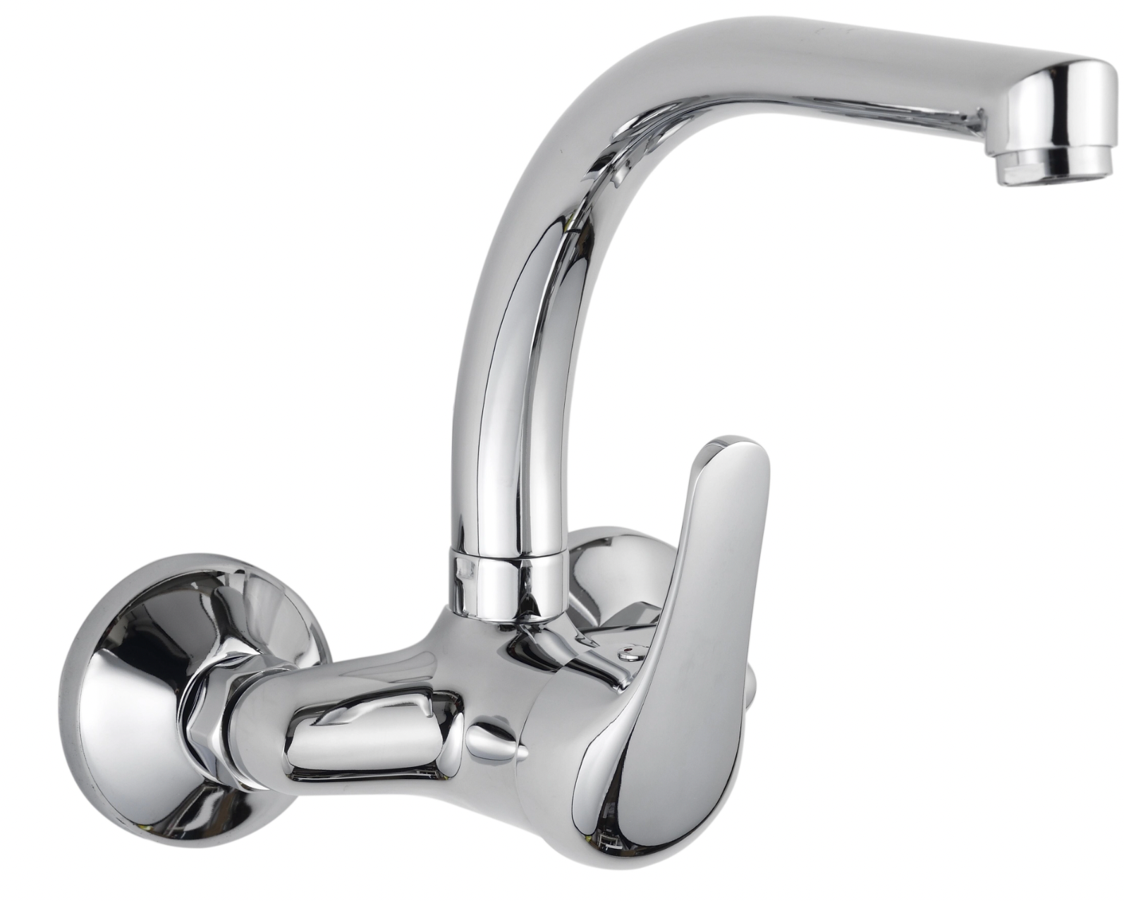 NYDRA single-lever wall-mounted kitchen mixer – chrome-plated / wall mounting