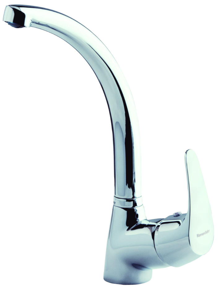 Vulcano single-lever kitchen faucet – chrome-plated / brass