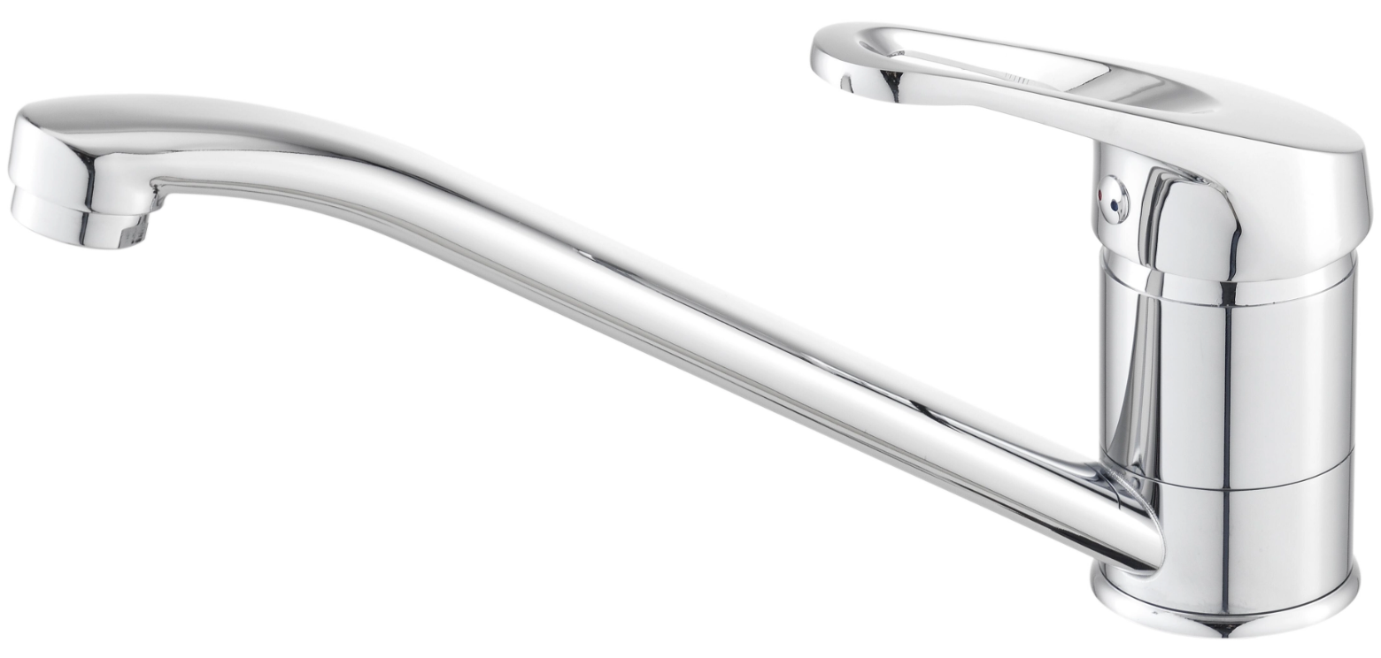 Calipso single-lever kitchen faucet – chrome, Ø 40 mm cartridge, countertop mounting