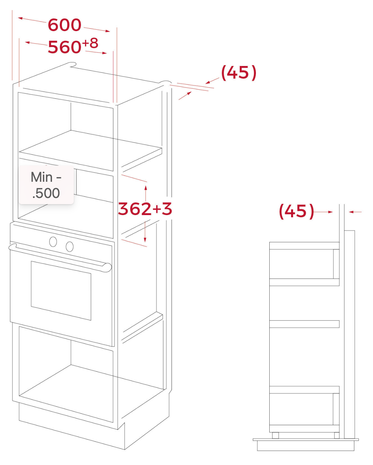 Teka Microwave with Grill MWE 202 FI – 20 liters – Stainless steel – 800 W microwave / 1,000 W grill