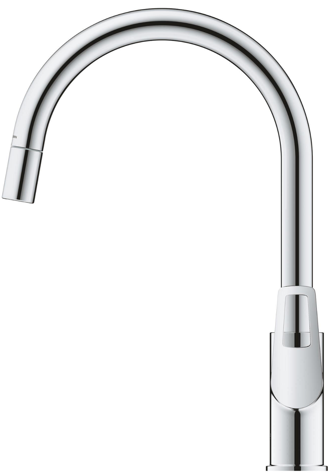 GROHE StarLoop – pull-out single-lever kitchen mixer – chrome / brass