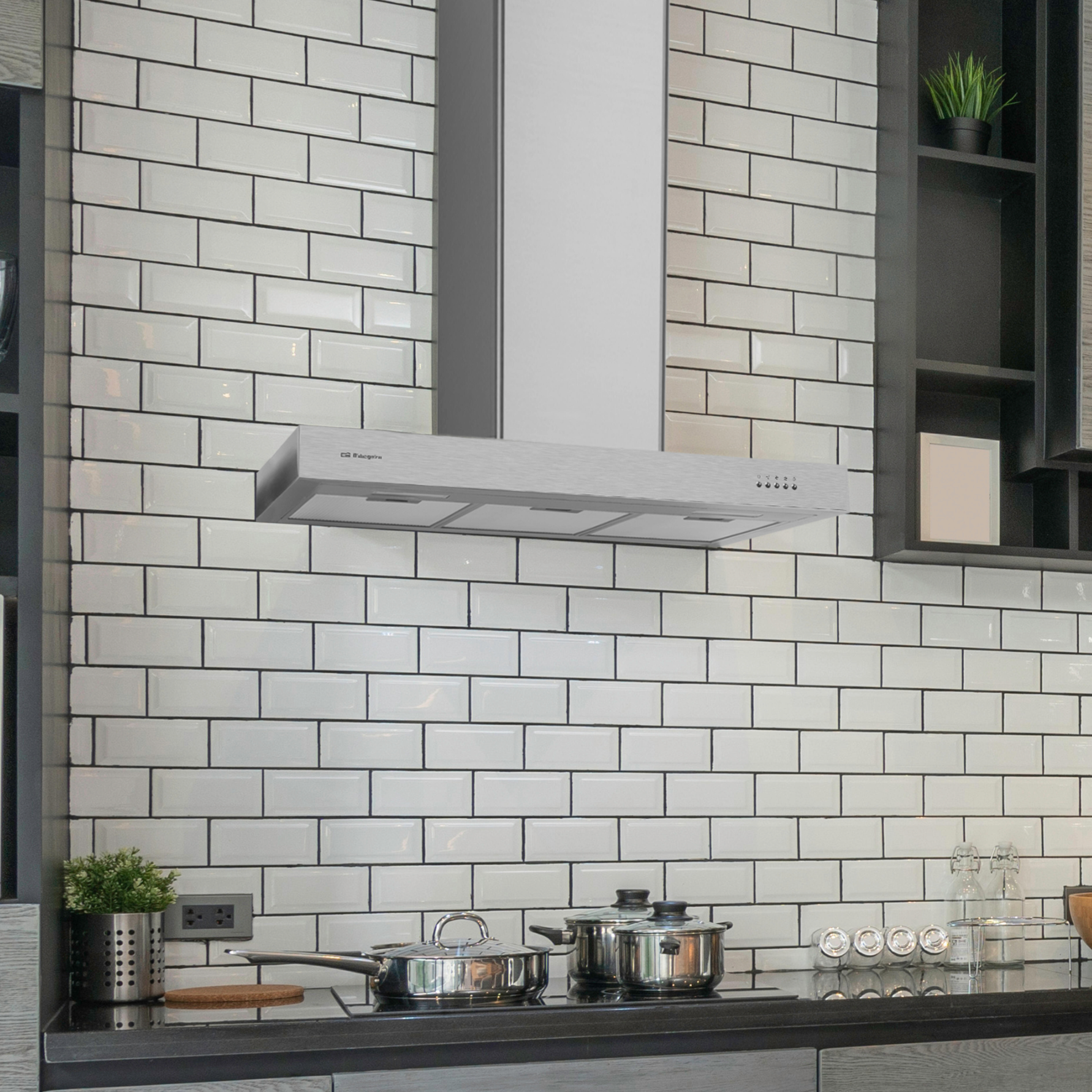 Flache décorative Dunstabzugshaube 90 cm – Inox – Teka DSH 985