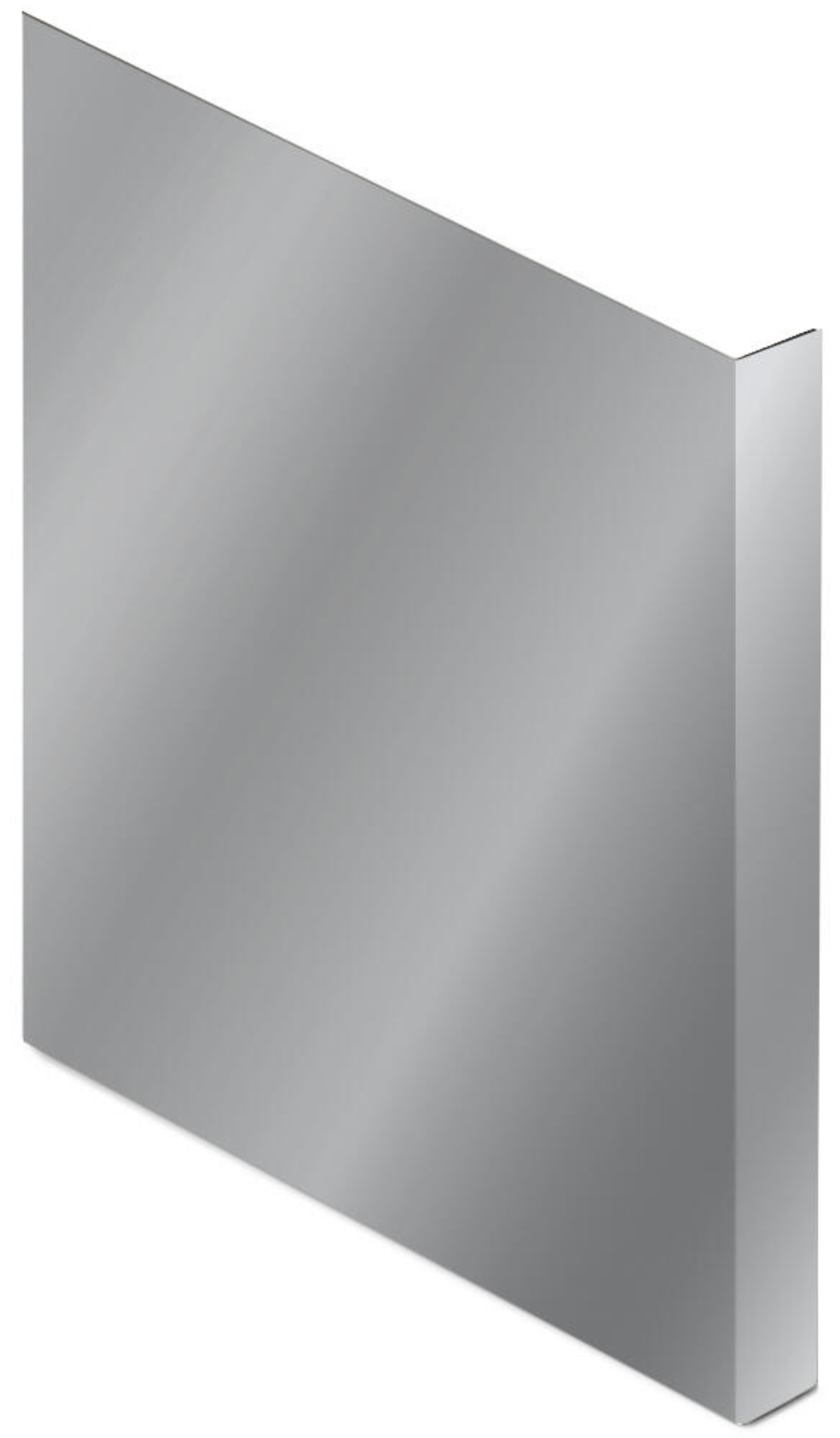 Schutzblech Möbel – 35 × 27 cm – Edelstahl mat