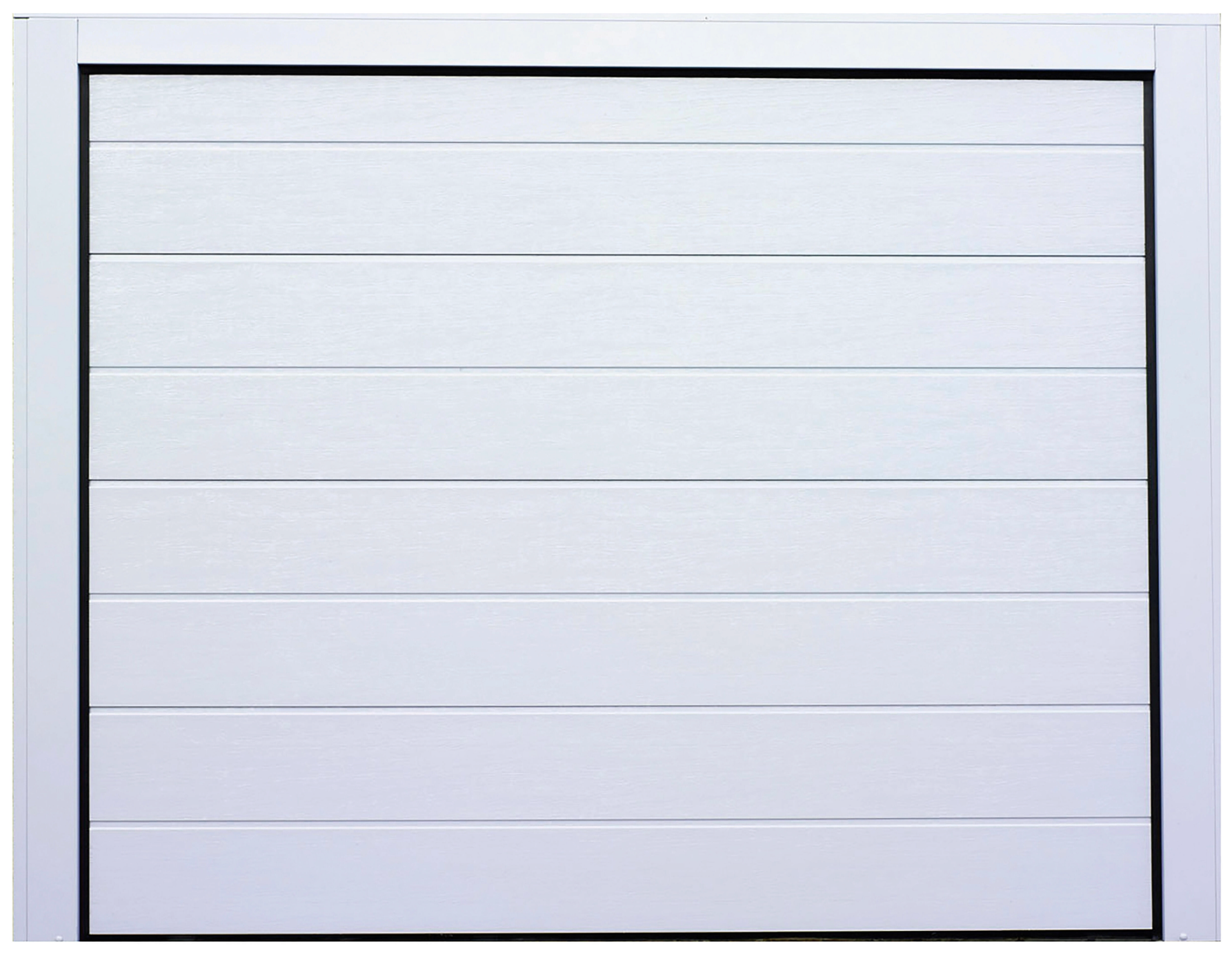 Sectional Garage Door White – 212.5 × 250 cm