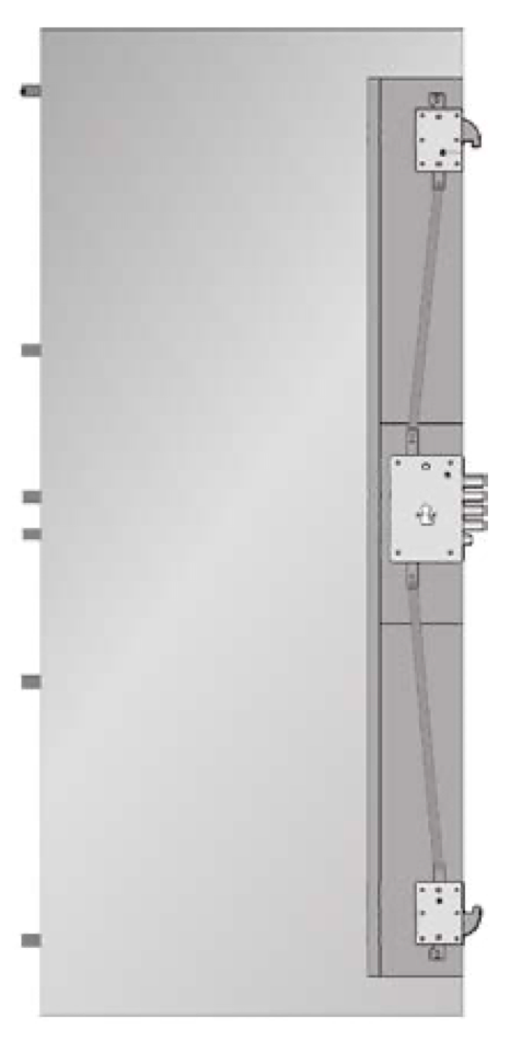 Security Door Blank Sentry 1 – Left – 90 × 210 cm