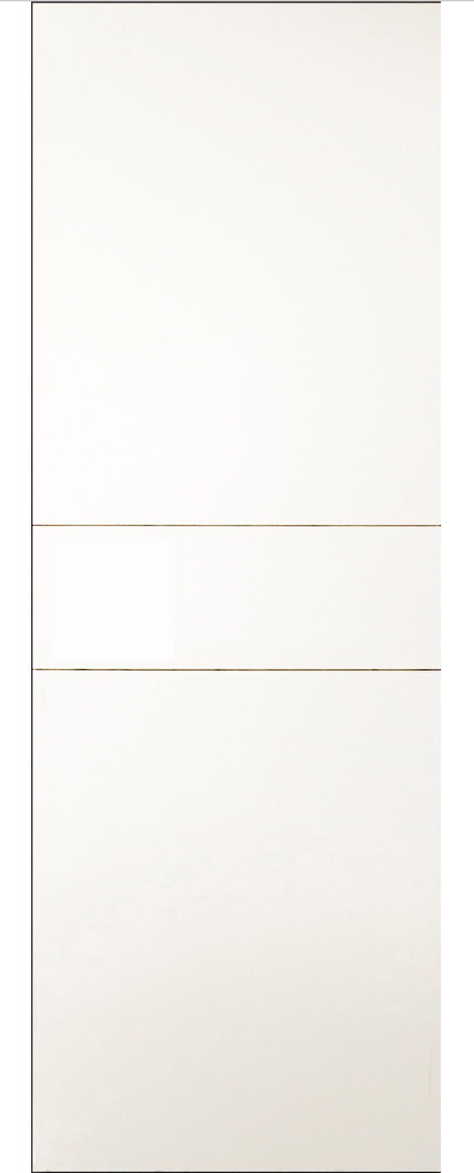 Interior trim panel for VT2 security door – painted white